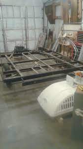 Another Pic Of The Stripped Down Trailer The Pop Up Also Had Air Conditioning I Am Not Sure If We Will Use It On Teardrop Trailer Trailer Build Pop Up Camper