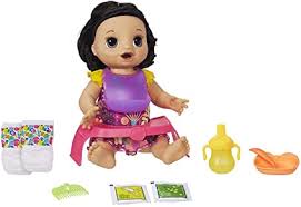 8 видео 126 просмотров обновлен 26 дек. Amazon Com Baby Alive Happy Hungry Baby Brown Straight Hair Doll Makes 50 Sounds Phrases Eats Poops Drinks Wets For Kids Age 3 Up Toys Games