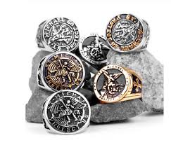 Oração de são miguel arcanjo. Anillo Sello Arcangel San Miguel San Benito Amuleto Archangel Miguel Ring Ebay