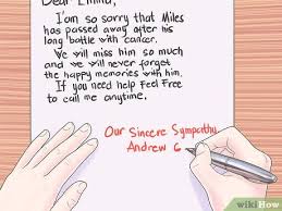 Sentiment options include messages such as: 3 Ways To Sign A Sympathy Card Wikihow