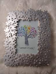 Fabriquer Un Cadre Photo 60 Idees Pour Un Objet A Valeur Sentimentale Fabriquer Un Cadre Photo Craft Pieces De Puzzle