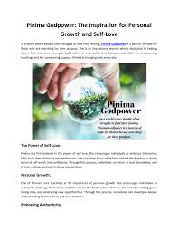 Pinima Godpower | The Inspiration for Personal Growth and Self-Love by  Pinima Godpower - Issuu