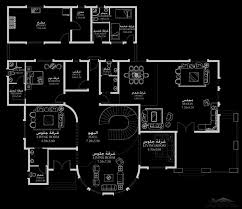 مخطط منزل المساحه 690 متر مربع 5 غرف نوم ابعاد المنزل 25 20 م X 23 م Room Living Room Hall
