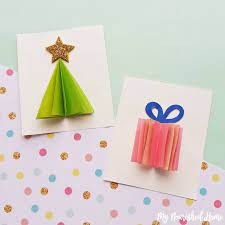 You will need a few dabs of glue to complete the finished christmas tree card! 3d Christmas Cards A Fun Papercraft For Kids And Adults My Nourished Home