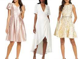 White rehearsal dinner dress for bride. The Very Best Rehearsal Dinner Dresses Of 2021