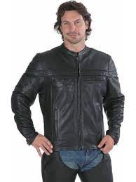 Unik Men S Black Leather Motorcycle Jacket With Reflective Piping Black Leather Motorcycle Jacket Leather Riding Jacket Leather Jacket