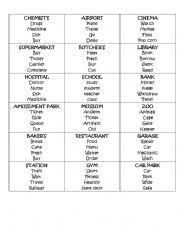 A player chooses a card and has to make his partners guess the word below are some taboo cards suitable for intermediate/advanced english students. Taboo Cards Public Places Esl Worksheet By Mercipooh77