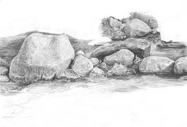 Drawing Rocks Tutorial By Diane Wright Part 2 Drawing Rocks Realistic Drawings Graphite Drawings