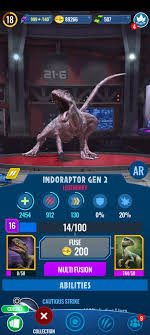 Saved by henderson aranda horna. Indoraptor Gen 2 Jurassic World The Game