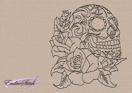 Santa Muerte Skull Embroidery Design 3 Sizes How to draw santa claus (click to download a pdf). usd
