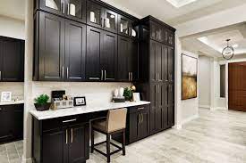 The color of the replacement planks isn't even close!!! Pocket Office With Abundant Storage Robert Model Home Entry And Tech Center Queen Creek Az Richmond Am American Home Design Richmond American Homes Home