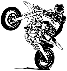 Supermoto Racer Art Print By Port Stevens X Small Motorbike Art Motorcycle Drawing Bike Drawing