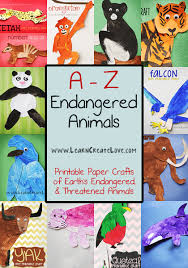 A Z Endangered Animal Crafts Endangered Animals Project Endangered Animals Lessons Endangered Animals