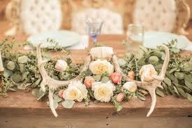 Vintage Floral Print Barn Wedding Antler Wedding Decor Inexpensive Wedding Centerpieces Wedding Centerpieces