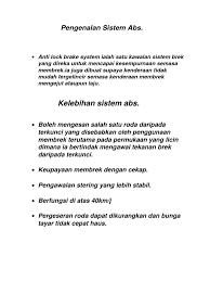Demikian pembahasan kitasipil mengenai fungsi. Pengenalan Sistem Abs