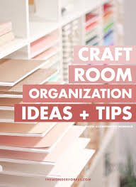 40+ creative ways craft room shelving ideas glass shelves are a breeze to wash and maintain with no veneers or varnish to be concerned about. Craft Room Organization Ideas Storage Tips Wonder Forest
