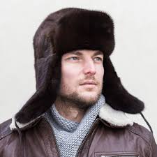 Top mink hat mens Online Men s Mink Fur Baseball Hat