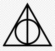 The line in the middle represents the elder wand, the most powerful wand in the world. Deathly Hallows Symbol Png Clipart 1987089 Pinclipart