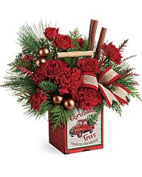See more ideas about flowers, plants, beautiful flowers. Teleflora S Merry Vintage Christmas Bouquet In Tahlequah Ok Morris Cragar Flowers