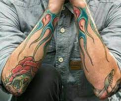 Chester Bennington Tattoos Chester Bennington Chester Bennington Tattoo Flame Tattoo