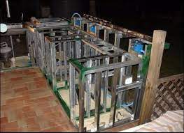 Here i've shared proper guidelines that you have to must know before making a durable, hardy, and lightweight outdoor kitchen. How To Build An Outdoor Kitchen With Metal Studs 15 Steps Build Outdoor Kitchen Outdoor Kitchen Plans How To Build An Outdoor Kitchen