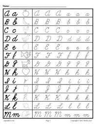 Trace and write lowercase and uppercase letters. Free Printable Uppercase And Lowercase Cursive Letter Tracing Worksheets These Cursive Writing Worksheets Letter Tracing Worksheets Cursive Alphabet Printable