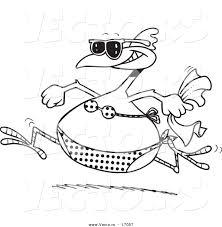 You may also furnish details as your child gets engrossed. Vector Of A Cartoon Summer Chicken Running In A Bikini On A Beach Coloring Page Outline By Toonaday 17057