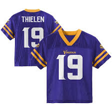 Adam thielen was instrumental in helping the minnesota vikings pull off the shock of the nfl playoffs so far, and his resurgence could be the decisive factor in the postseason for a sixth seed looking to. Nfl Minnesota Vikings Boys Adam Thielen Short Sleeve Jersey Target