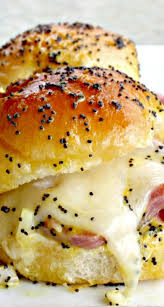 Ham And Cheese Sliders The Girl Who Ate Everything Recipe Slider Recipes Sliders Recipes Hawaiian Rolls Han And Cheese Sliders