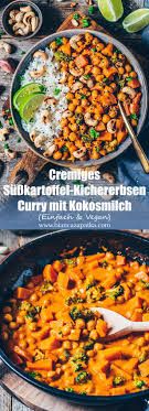 Susskartoffel Kichererbsen Curry Mit Kokosmilch Susskartoffel Rezept Vegan Kichererbsen Curry Susskartoffel Kichererbsen Curry