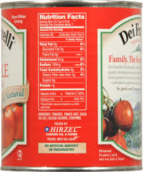 Free calorie chart with nutrition facts for tomato: Dei Fratelli Whole Tomatoes 28 Oz Mariano S