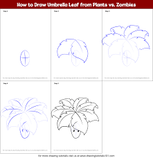 How to Draw Umbrella Leaf from Plants vs. Zombies (Plants vs. Zombies) Step  by Step | DrawingTutorials101.com