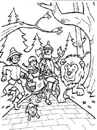 Wizard Of Oz Coloring Pages To Print Personajes Mago De Oz Mago De Oz Dibujos