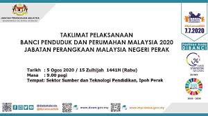 Jabatan perangkaan malaysia (dosm) negeri selangor sedang melaksanakan banci perumahan dan penduduk malaysia 2020. Taklimat Pelaksanaan Jabatan Pendidikan Negeri Perak Facebook