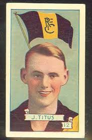 Trade card featuring Jack Titus c1930s