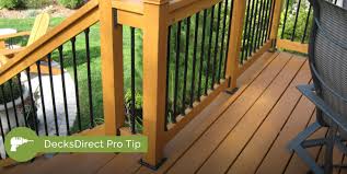 It used to be that deck railing posts were notched on one end and connected to the deck with screws. How Far Apart Should Posts Be On A Deck Or When Building Deck Framing Learn Here From Decksdirect Decksdirect