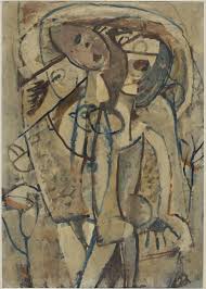 Popgoesred Ian Fairweather Mother And Child 1958 Gouache On Cardboard 52 5 X 37cm Art Australian Painting Mother And Child Painting