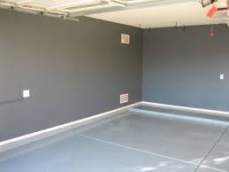 Think about painting the floors and the ceiling of your garage as well. Dunn Edwards Pointed Rock Garage Design Interior Painted Garage Walls Garage Interior Paint