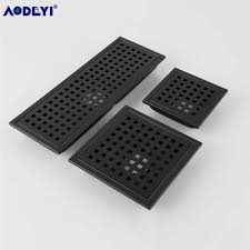 Od brass shower strainer grid with screws in matte black (38) model. Aodeyi Black Sus 304 Stainless Steel Shower Floor Drain Strainer 4 3 6 12 Inch Square Grid Anti Odor Pipe Drain 11 222 Drains Aliexpress