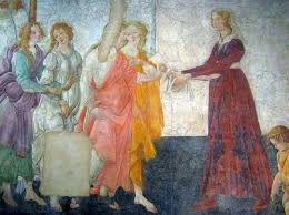 Pubblicato da quirinus alle ore 00:17. Fresco Of Villa Macherly A Young Woman Accepts Gifts From Venus And Three Graces By Sandro Botticelli