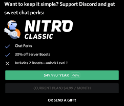 We did not find results for: Nitro Classic Does Not Include 2 Boosts Pretty Misleading Banner If That Is The Case Discordapp