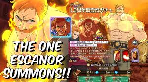 Psa i don't know if anyone as already did this. The One Escanor Summons 1 200 Gems On The Best Festival Banner Seven Deadly Sins Grand Cross Youtube