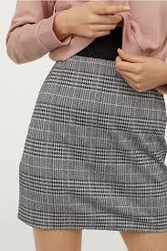 Black And White Checkered Skirt H M Short Jersey Skirt Black White Checked Ladies H M Us 2 Jersey Skirt Skirts Dress Skirt