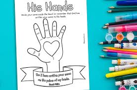 Hundreds of free printable coloring pages to print out and color! His Hands Printable Isaiah 49 16a Ministryark