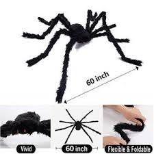 Check spelling or type a new query. Wujo Yard Halloween Spider Decorations Big Scary Spider With Huge Stretch Cobweb And Giant Spider Web For Party Outside Haunted