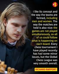 ♟️ A new challenge for Richard Rapport ♟️ After representing Alpine SG  Pipers and Ganges Grandmasters in the first two seasons of the Global Chess  League, the Hungarian is set to don