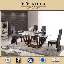 Colores para el comedor 2021 80 imagenes y tendencias modernas. Juego De Mesa De Comedor Con Tapa De Cristal Moderno 2019 Buy Juego De Mesa De Comedor Top De Vidrio Templado De 12mm Base De Madera Maciza Product On Alibaba Com