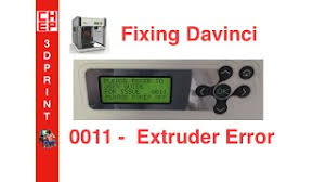 2017 p 11 da vinci jr.1.0a jog mode jog mode is used to manually move the extruder and the print bed. Fixing The Davinci 1 0 0011 Extruder Error Video 031 Youtube