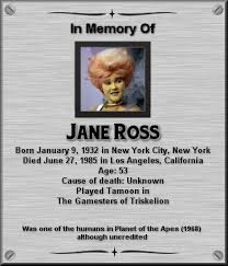 Jane Ross Star Trek Actors Star Trek Crew Star Trek Cast
