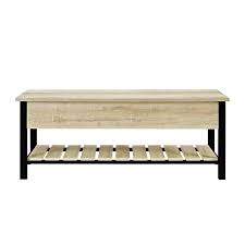 Setup is easy and intuitive and once set, sturdy construction gives stable. White Oak Lift Top Storage Bench Kirklands